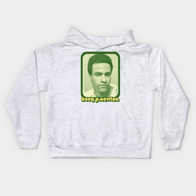 Huey P Newton /// Retro Style Black Power Tribute Design Kids Hoodie by DankFutura